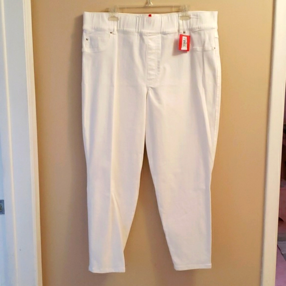Spanx 3X White Skinny Denim Leggings NWT